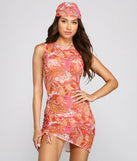 Bohemian Dreams Ruched Paisley Print Swim Coverup