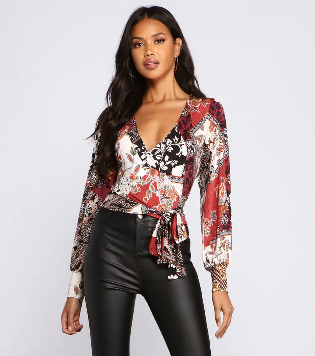 Wrapped In Bohemian Glam Top