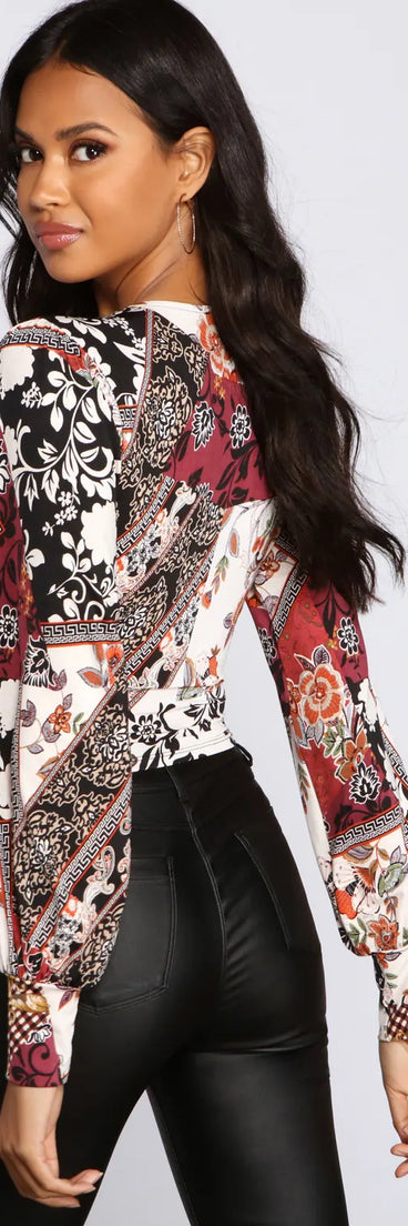 Wrapped In Bohemian Glam Top