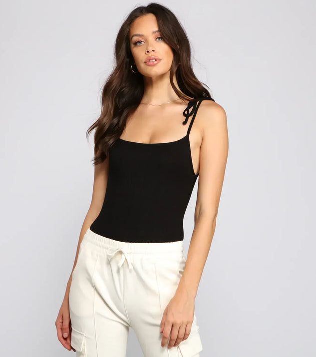 Sealed In Basics Ribbed Knit Bodysuit