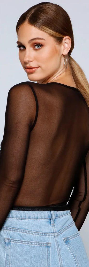 Night Of The Spirited Skulls Mesh Top