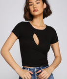 Chic Cuts Asymmetrical Ribbed Knit Top