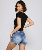 Chic Cuts Asymmetrical Ribbed Knit Top