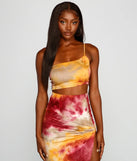 Golden Hour Tie-Dye Crop Top