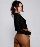 Stylish And Alluring Sheer Mesh Crop Top