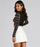 Trendsetting Queen Embellished Crop Top