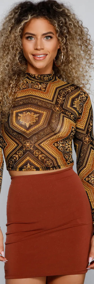 Level Up Your Look Mesh Crop Top