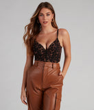 So Fierce Leopard Mesh Bustier