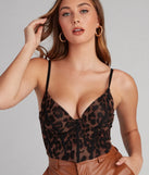 So Fierce Leopard Mesh Bustier