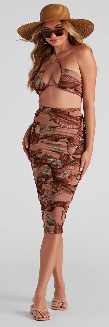 Bring The Heat Printed Tube Top