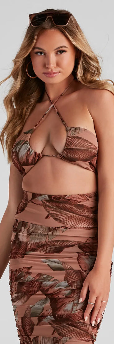 Bring The Heat Printed Tube Top