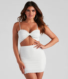 Holiday In The Sun Smocked Crop Top