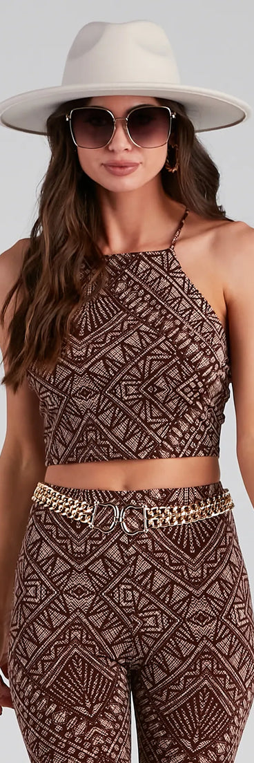 Desert Queen Boho Halter Top