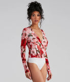 Must Be Love Mesh Floral Bodysuit