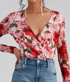 Must Be Love Mesh Floral Bodysuit