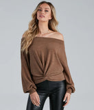 Casually Elevated Off-The-Shoulder Top