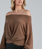 Casually Elevated Off-The-Shoulder Top