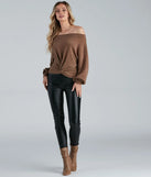 Casually Elevated Off-The-Shoulder Top