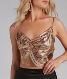 Major Cowl Tie-Back Top