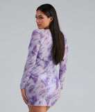 On Cloud Nine Mesh Ruched Cover-Up