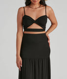 Let's Get Together Twist Crop Top