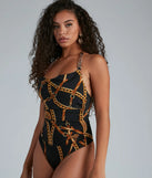 Bold Beauty Chain Halter Bodysuit