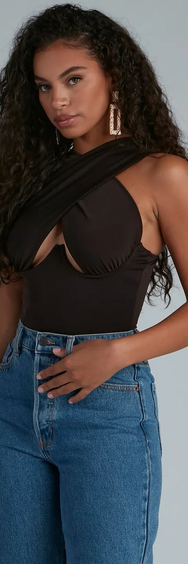 Simple And Stunning Halter Bodysuit