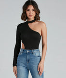 Sultry Cutouts Fitted Bodysuit