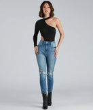 Sultry Cutouts Fitted Bodysuit