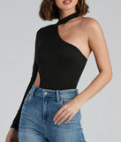 Sultry Cutouts Fitted Bodysuit
