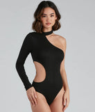 Sultry Cutouts Fitted Bodysuit