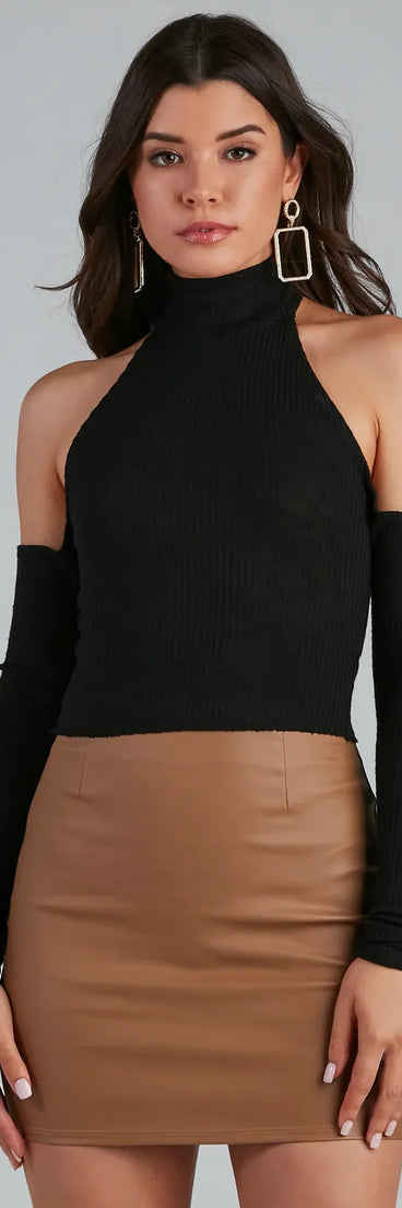 Give Em' The Cold Shoulder Top