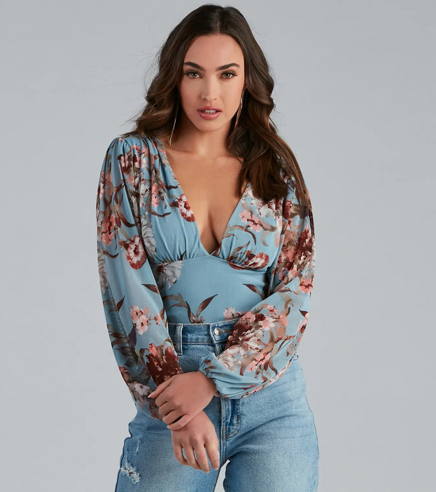Blooming Chic Floral Bodysuit