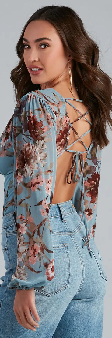 Blooming Chic Floral Bodysuit