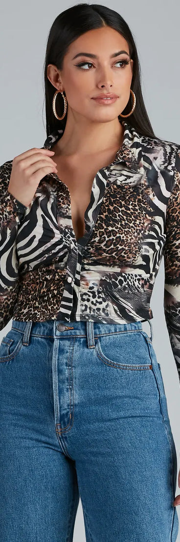 Wild Thing Animal Print Top