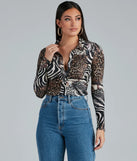 Wild Thing Animal Print Top