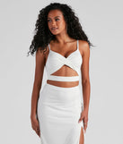 Staycation Twist Banded Crop Top
