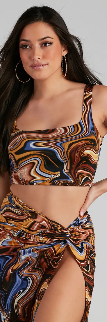 The Coolest Vibe Cropped Tank