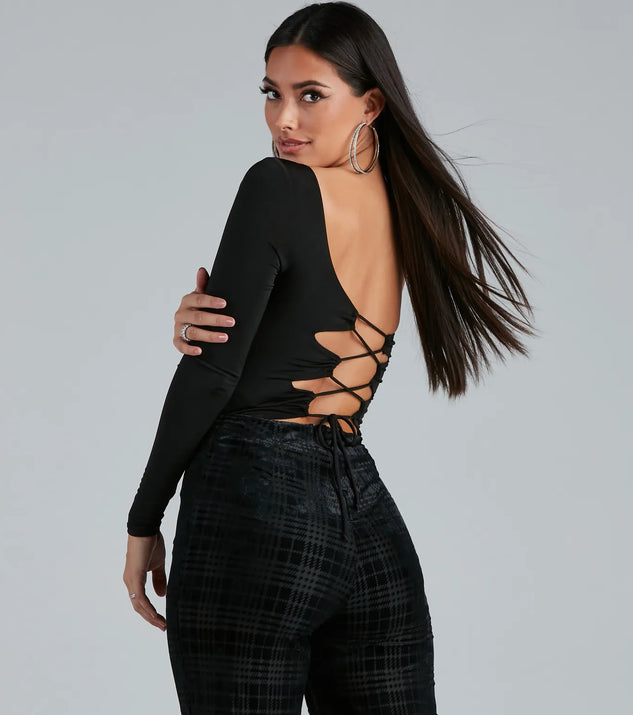 Strappy Stunner One-Shoulder Bodysuit
