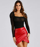 Chic Mesh Puff Sleeve Top