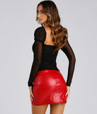 Chic Mesh Puff Sleeve Top