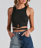 Style Refresh Tie Waist Crop Top