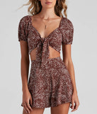 Like It Or Dot Puff Sleeve Crop Top