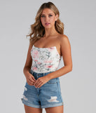 Rose Bliss Floral Mesh Corset