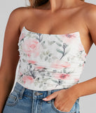 Rose Bliss Floral Mesh Corset