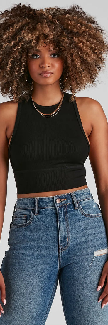 The Basic Crew Racer Top