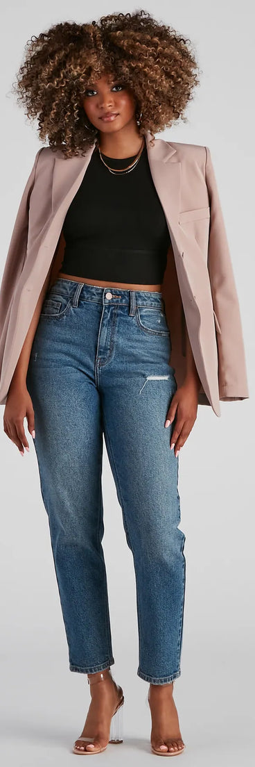 The Basic Crew Racer Top