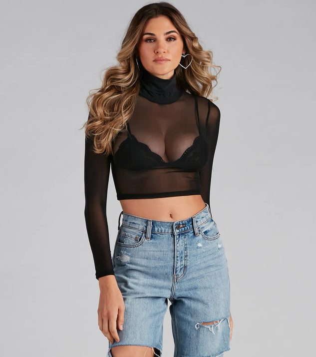 Stunning Sheer Moment Crop Top
