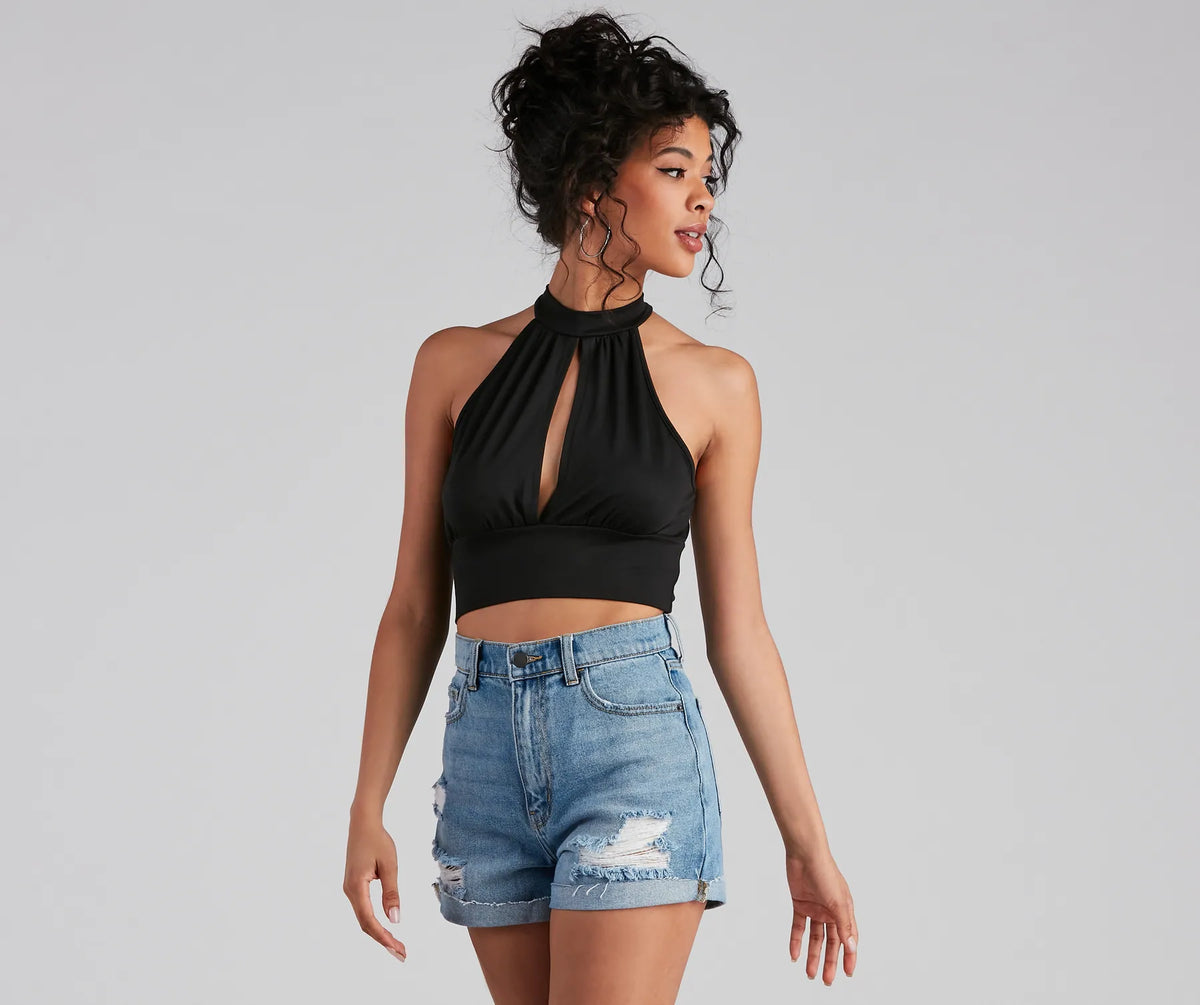 Key Essential Halter Crop Top & Windsor