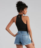 Key Essential Halter Crop Top